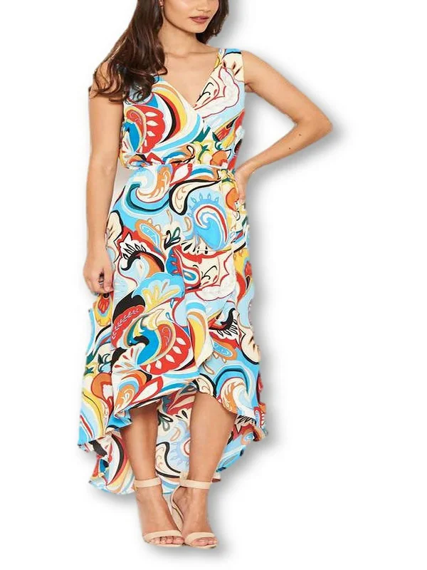Save More Than Ever!Save More Than Ever!Womens Printed Long Midi Dress