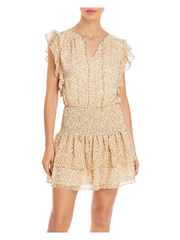 Price Drops You’ll Love!Price Drops You’ll Love!Womens Printed Smocked Mini Dress