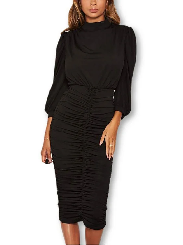 Hottest Discounts of the Year!Hottest Discounts of the Year!Womens Ruched Calf Midi Dress Hottest Discounts of the Year!Hottest Discounts of the Year!Womens Ruched Calf Midi Dress
