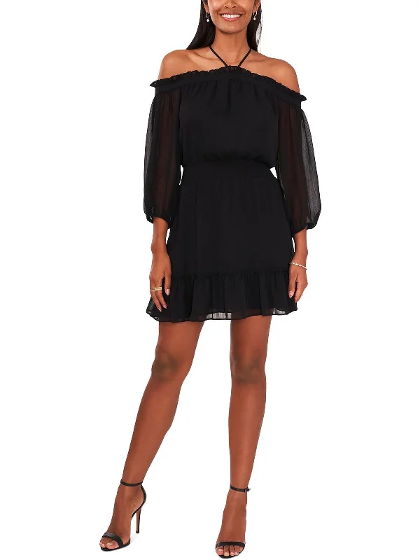 Lowest Prices Guaranteed!Lowest Prices Guaranteed!Womens Ruffled Mini Mini Dress
