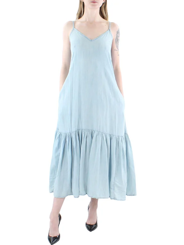 Your Shopping Spree Starts Here!Your Shopping Spree Starts Here!Womens Ruffled V-Neck Midi Dress Your Shopping Spree Starts Here!Your Shopping Spree Starts Here!Womens Ruffled V-Neck Midi Dress