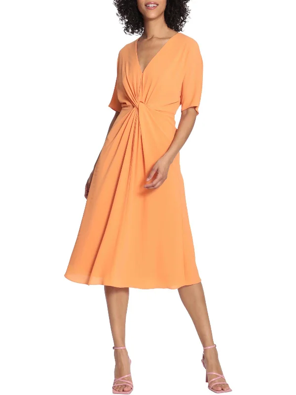 Don't Miss Out!Don't Miss Out!Womens Textured Short Sleeve Midi Dress