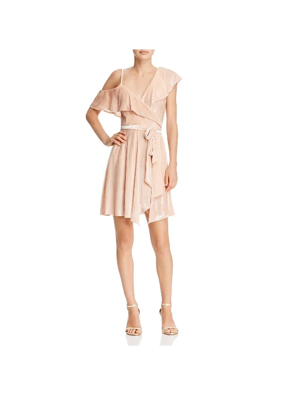 Mega Sale Happening Now!Mega Sale Happening Now!Womens Velvet Cold Shoulder Mini Dress Mega Sale Happening Now!Mega Sale Happening Now!Womens Velvet Cold Shoulder Mini Dress
