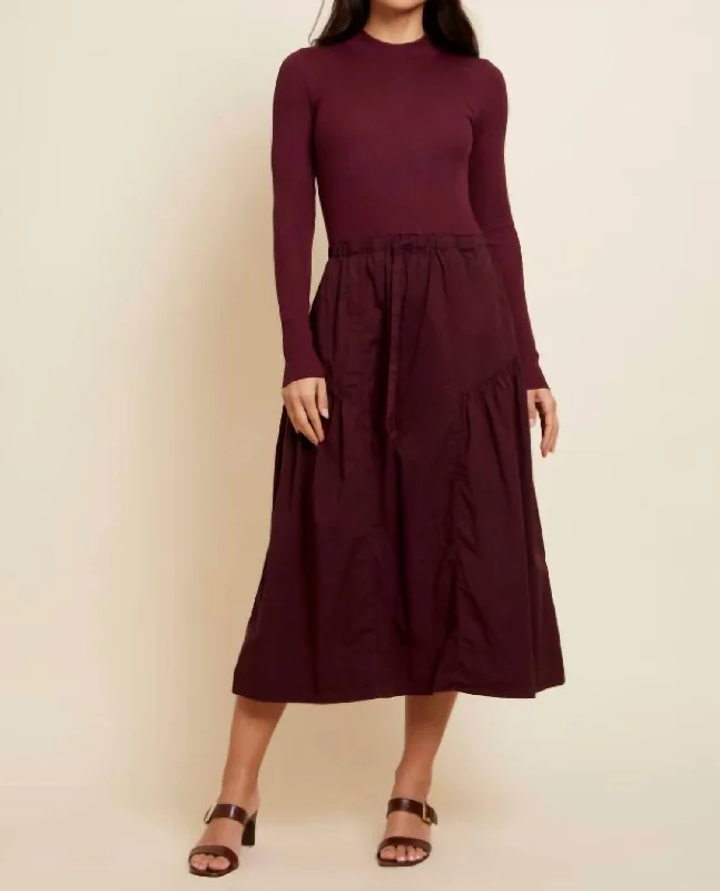 Unlock Huge Savings Now!Unlock Huge Savings Now!Wrenley Combo Midi Dress In Bloodstone Unlock Huge Savings Now!Unlock Huge Savings Now!Wrenley Combo Midi Dress In Bloodstone