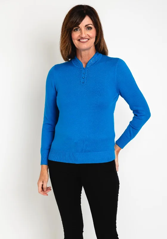 Snag the Best Prices Now!Snag the Best Prices Now!Castle Of Ireland Diamante Notch Collar Sweater, Sea Spirit Snag the Best Prices Now!Snag the Best Prices Now!Castle Of Ireland Diamante Notch Collar Sweater, Sea Spirit