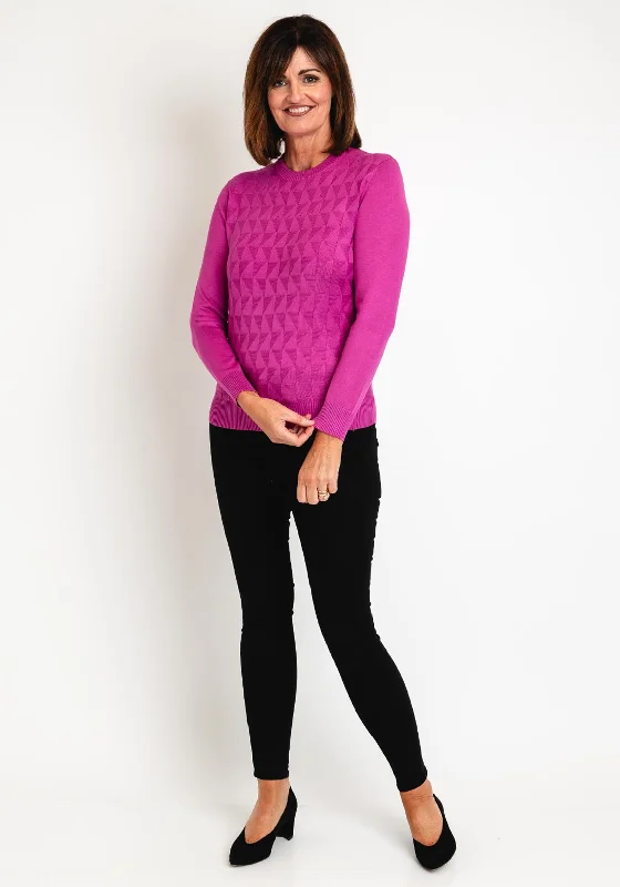 Limited Stock Available!Limited Stock Available!Castle Of Ireland Triangle Printed Knit Sweater, Rose Parfait Limited Stock Available!Limited Stock Available!Castle Of Ireland Triangle Printed Knit Sweater, Rose Parfait
