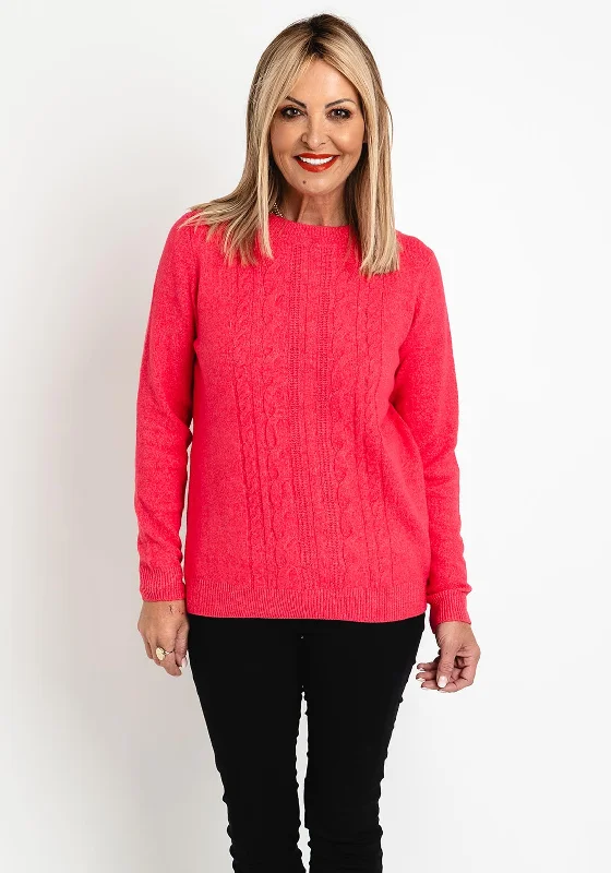 Save More with Every Purchase!Save More with Every Purchase!Cecil Cable Knit Sweater, Cosy Coral Save More with Every Purchase!Save More with Every Purchase!Cecil Cable Knit Sweater, Cosy Coral