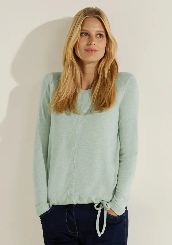 Bigger Savings, Better Shopping!Bigger Savings, Better Shopping!Cecil Drawstring Hem Melange Sweater, Clear Sage Green Bigger Savings, Better Shopping!Bigger Savings, Better Shopping!Cecil Drawstring Hem Melange Sweater, Clear Sage Green