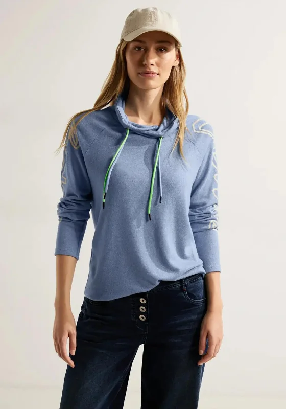 Hot Deals You Can’t Resist!Hot Deals You Can’t Resist!Cecil Drawstring Collar Jumper, Real Blue Melange Hot Deals You Can’t Resist!Hot Deals You Can’t Resist!Cecil Drawstring Collar Jumper, Real Blue Melange