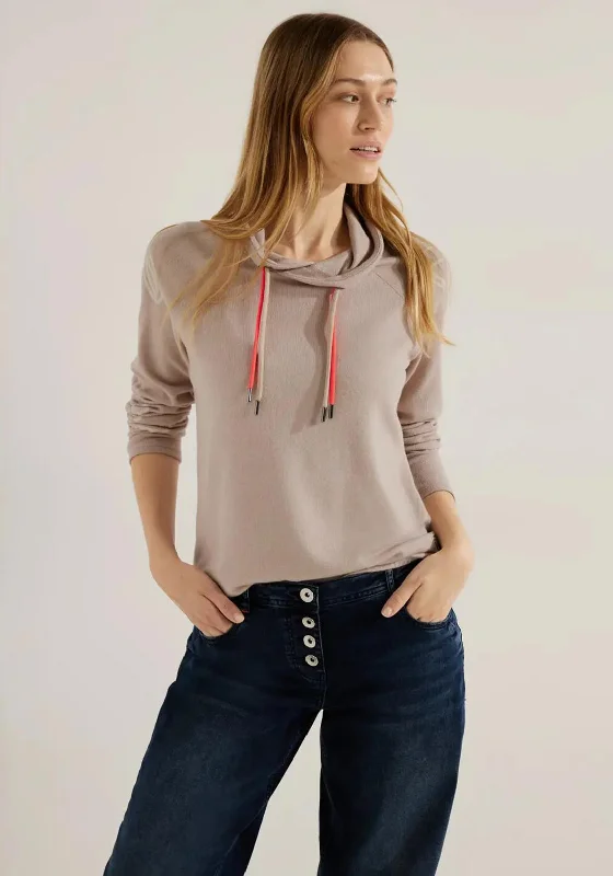 Hurry, Sale Ends Soon!Hurry, Sale Ends Soon!Cecil Drawstring Collar Jumper, Hazelnut Melange Hurry, Sale Ends Soon!Hurry, Sale Ends Soon!Cecil Drawstring Collar Jumper, Hazelnut Melange