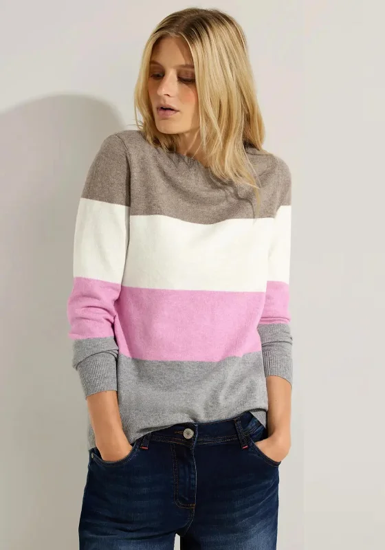 More Discounts, More Joy!More Discounts, More Joy!Cecil Colour Block Stripe Knitted Sweater, Taupe More Discounts, More Joy!More Discounts, More Joy!Cecil Colour Block Stripe Knitted Sweater, Taupe
