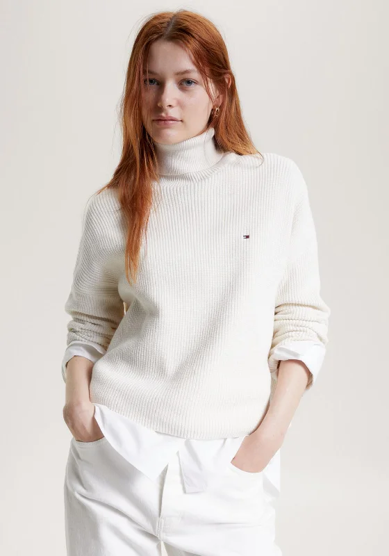 Buy More, Pay Less!Buy More, Pay Less!Tommy Hilfiger Womens Funnel Neck Knit Sweater, Ancient White Buy More, Pay Less!Buy More, Pay Less!Tommy Hilfiger Womens Funnel Neck Knit Sweater, Ancient White