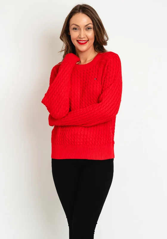 Don’t Wait – Deals Won’t Last!Don’t Wait – Deals Won’t Last!Tommy Hilfiger Womens Mini Logo Cable Knit Sweater, Red Don’t Wait – Deals Won’t Last!Don’t Wait – Deals Won’t Last!Tommy Hilfiger Womens Mini Logo Cable Knit Sweater, Red
