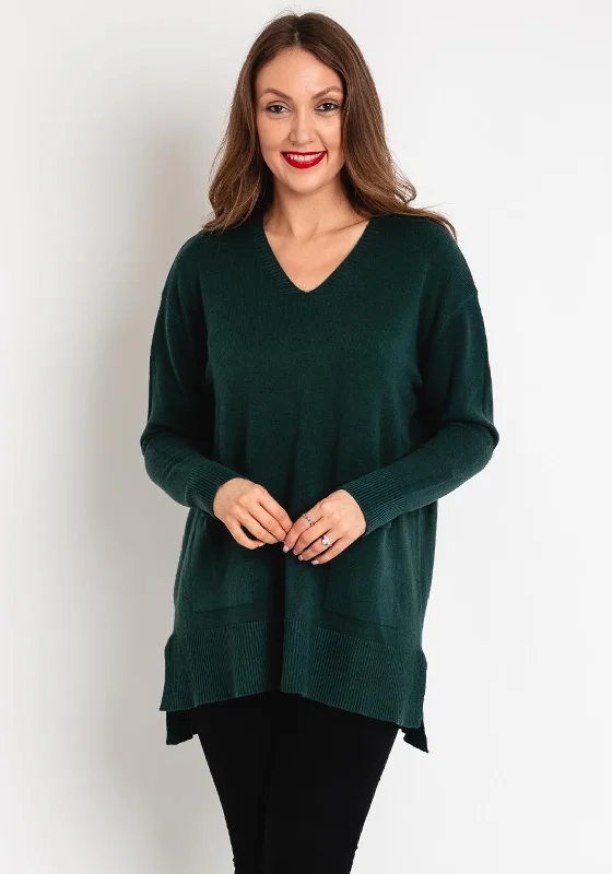Price Drop Alert!Price Drop Alert!D.E.C.K By Decollage One Size Pocket Detail Knit Sweater, Green Price Drop Alert!Price Drop Alert!D.E.C.K By Decollage One Size Pocket Detail Knit Sweater, Green
