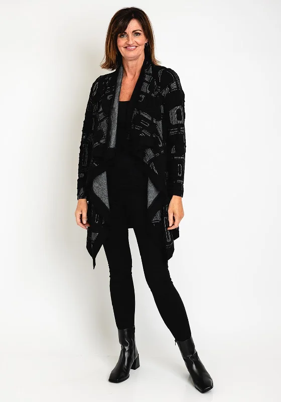 Sale Alert – Get Ready to Shop!Sale Alert – Get Ready to Shop!Elsewhere Jardim Asymmetrical Long Cardigan, Black