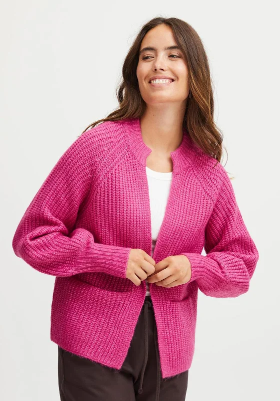 Save Like Never Before!Save Like Never Before!Fransa Beverly Chunky Knit Cardigan, Very Berry Save Like Never Before!Save Like Never Before!Fransa Beverly Chunky Knit Cardigan, Very Berry