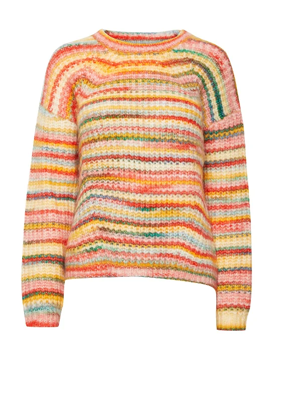 Special Discounts Inside!Special Discounts Inside!Fransa Manny Striped Knitted Sweater, Barbados Cherry Mix Special Discounts Inside!Special Discounts Inside!Fransa Manny Striped Knitted Sweater, Barbados Cherry Mix