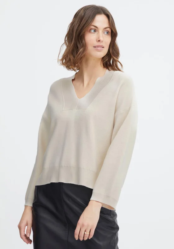 Score Huge Discounts Today!Score Huge Discounts Today!Fransa V-Neck Knitted Sweater, Whitecap Gray Score Huge Discounts Today!Score Huge Discounts Today!Fransa V-Neck Knitted Sweater, Whitecap Gray