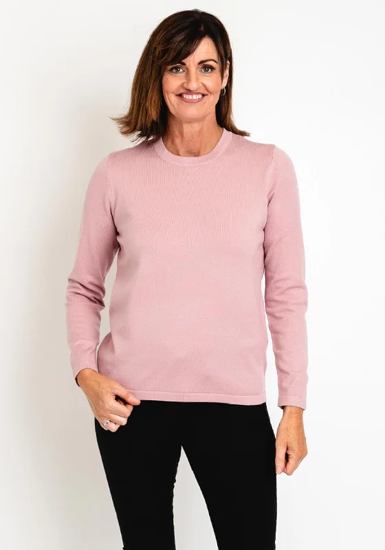 Limited-Time Price Drop!Limited-Time Price Drop!Natalia Collection Round Neck Sweater, Blush Pink Limited-Time Price Drop!Limited-Time Price Drop!Natalia Collection Round Neck Sweater, Blush Pink