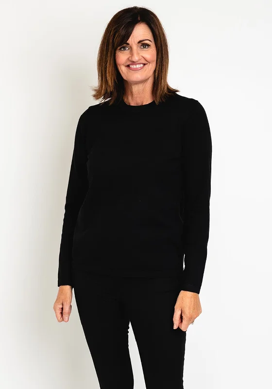 Stock Up and Save!Stock Up and Save!Natalia Collection Round Neck Sweater, Black
