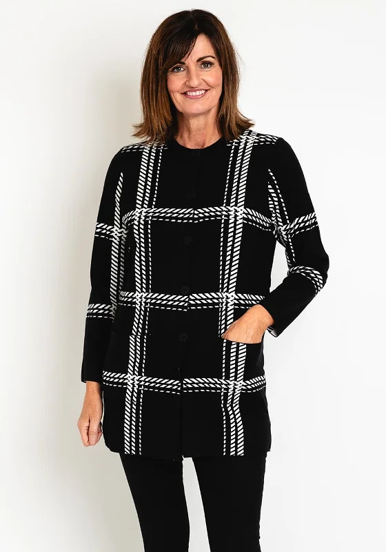 Lowest Prices Guaranteed!Lowest Prices Guaranteed!Natalia Collection Round Neck Knit Cardigan, Black Lowest Prices Guaranteed!Lowest Prices Guaranteed!Natalia Collection Round Neck Knit Cardigan, Black