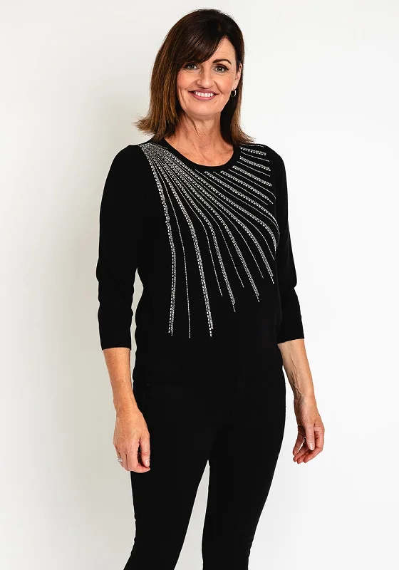 Great Deals, Just for You!Great Deals, Just for You!Natalia Collection Embellished Knit Sweater, Black Great Deals, Just for You!Great Deals, Just for You!Natalia Collection Embellished Knit Sweater, Black