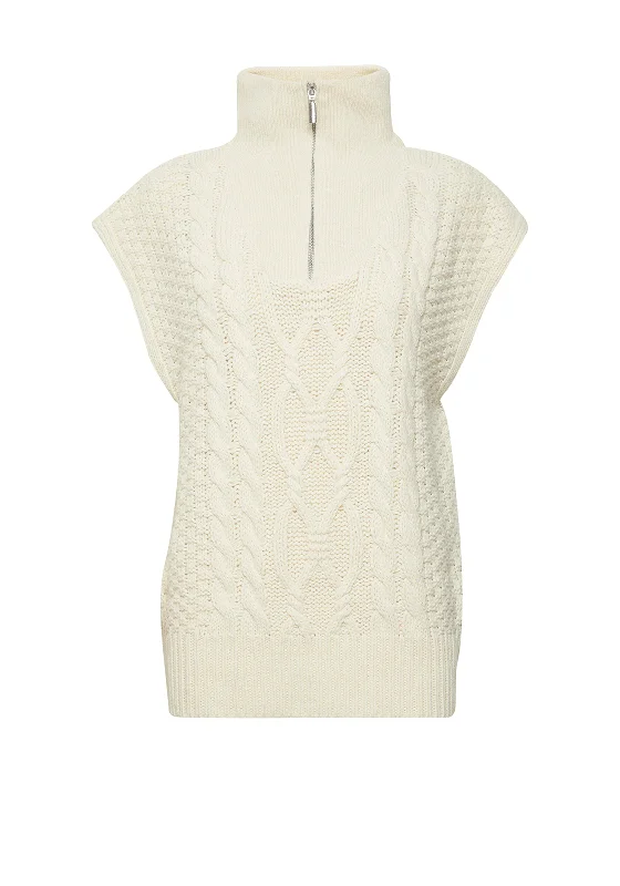 Every Deal is a Steal!Every Deal is a Steal!Ichi Adison Cable Knit Sweater Vest, Beige Every Deal is a Steal!Every Deal is a Steal!Ichi Adison Cable Knit Sweater Vest, Beige