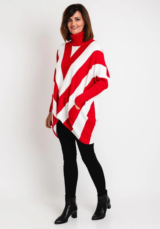 Flash Sale – Act Fast!Flash Sale – Act Fast!Serafina Collection Zig Zag Print Oversized Jumper, Red & White Flash Sale – Act Fast!Flash Sale – Act Fast!Serafina Collection Zig Zag Print Oversized Jumper, Red & White