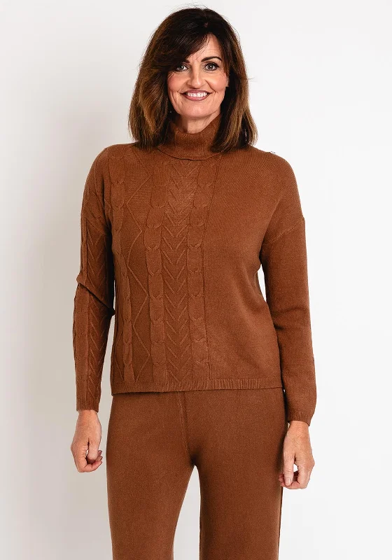 Instant Savings Await!Instant Savings Await!Serafina Collection Cable Knit Jumper, Coffee Instant Savings Await!Instant Savings Await!Serafina Collection Cable Knit Jumper, Coffee