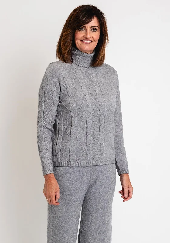 Shop More, Spend Less!Shop More, Spend Less!Serafina Collection Cable Knit Jumper, Grey Shop More, Spend Less!Shop More, Spend Less!Serafina Collection Cable Knit Jumper, Grey