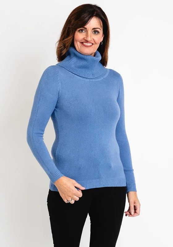 Buy More, Save More!Buy More, Save More!Serafina Collection Light Weight Roll Neck Sweater, Indigo Buy More, Save More!Buy More, Save More!Serafina Collection Light Weight Roll Neck Sweater, Indigo