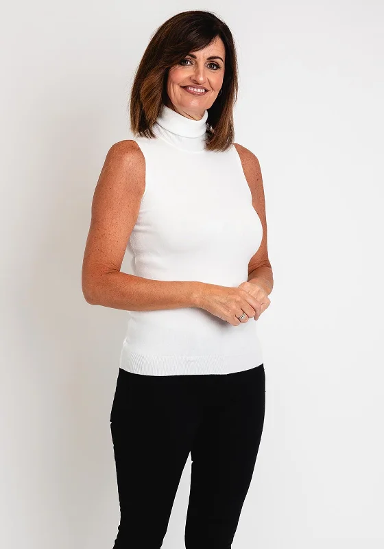 Your Wallet Will Thank You!Your Wallet Will Thank You!Serafina Collection Sleeveless Knitted Sweater, White Your Wallet Will Thank You!Your Wallet Will Thank You!Serafina Collection Sleeveless Knitted Sweater, White