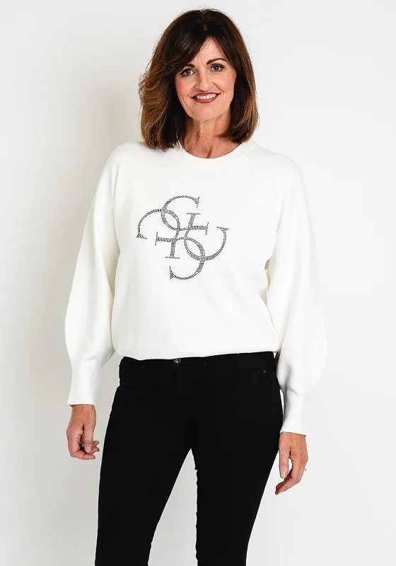 Shop Early, Save Big!Shop Early, Save Big!Guess Womens Embroidered 4G Logo Sweater, Off White Shop Early, Save Big!Shop Early, Save Big!Guess Womens Embroidered 4G Logo Sweater, Off White