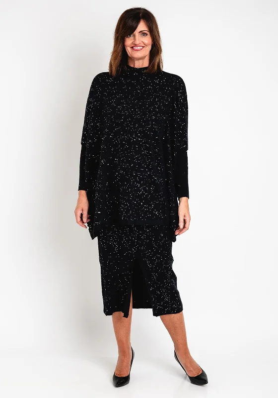 Your Chance to Save is Now!Your Chance to Save is Now!Malissa J One Size Sequin Embellished Sweater, Black Your Chance to Save is Now!Your Chance to Save is Now!Malissa J One Size Sequin Embellished Sweater, Black