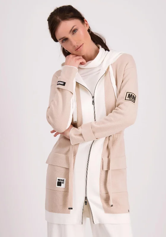 Best Price of the Season!Best Price of the Season!Monari Colour Block Hooded Cardigan, Beige Best Price of the Season!Best Price of the Season!Monari Colour Block Hooded Cardigan, Beige