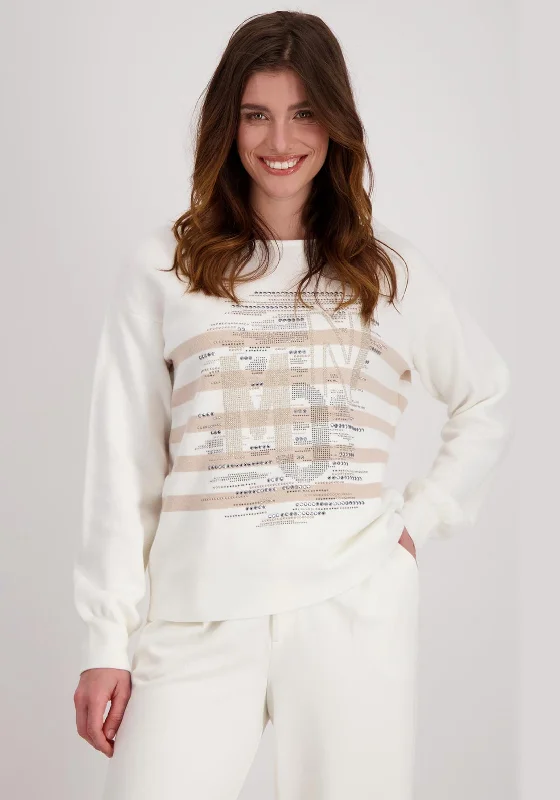 Huge Savings – Act Now!Huge Savings – Act Now!Monari Embellished Stripe Knit Sweater, Off White Huge Savings – Act Now!Huge Savings – Act Now!Monari Embellished Stripe Knit Sweater, Off White