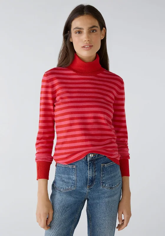 Hottest Discounts of the Year!Hottest Discounts of the Year!Oui Cotton Blend Striped Sweater, Red Rose Hottest Discounts of the Year!Hottest Discounts of the Year!Oui Cotton Blend Striped Sweater, Red Rose