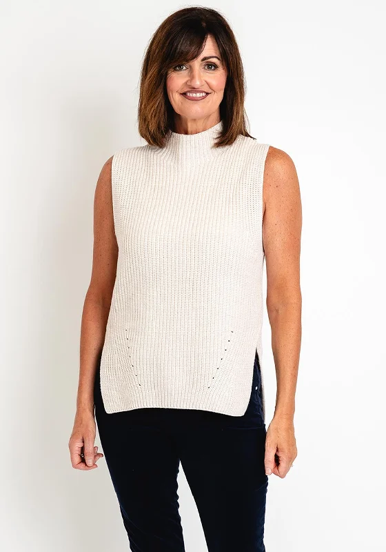 Special Offer – Act Fast!Special Offer – Act Fast!OUI Sleeveless Knit Sweater, Stone