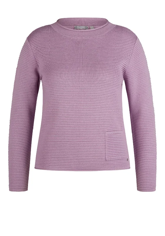 The Best Offers Are Here!The Best Offers Are Here!Rabe Round Neck Ribbed Sweater, Violet