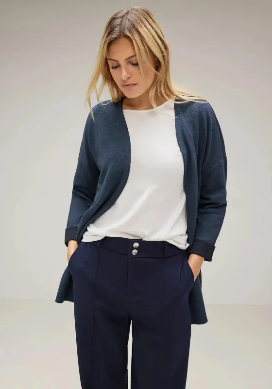 Act Fast – Limited Time Savings!Act Fast – Limited Time Savings!Street One Long Open Knit Cardigan, Deep Blue Melange Act Fast – Limited Time Savings!Act Fast – Limited Time Savings!Street One Long Open Knit Cardigan, Deep Blue Melange