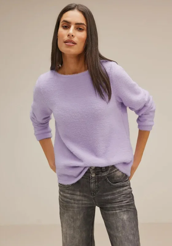 Don’t Wait – Deals Won’t Last!Don’t Wait – Deals Won’t Last!Street One Fluffy Knit Sweater, Soft Pure Lilac Don’t Wait – Deals Won’t Last!Don’t Wait – Deals Won’t Last!Street One Fluffy Knit Sweater, Soft Pure Lilac