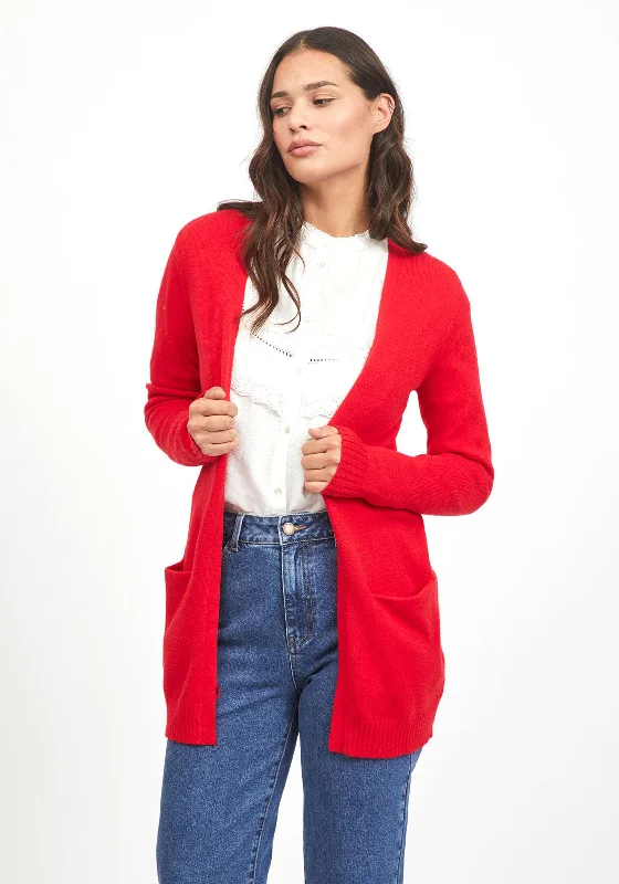 Every Deal is a Steal!Every Deal is a Steal!Vila Ril Open Knit Cardigan, Barbados Cherry Every Deal is a Steal!Every Deal is a Steal!Vila Ril Open Knit Cardigan, Barbados Cherry