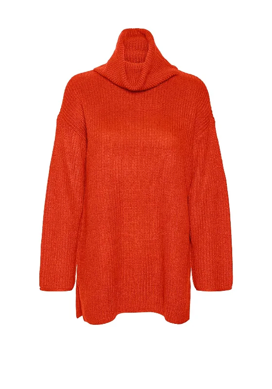 Flash Sale – Act Fast!Flash Sale – Act Fast!Vero Moda Sayla Oversized Roll Neck Jumper, Tangerine Tango Flash Sale – Act Fast!Flash Sale – Act Fast!Vero Moda Sayla Oversized Roll Neck Jumper, Tangerine Tango