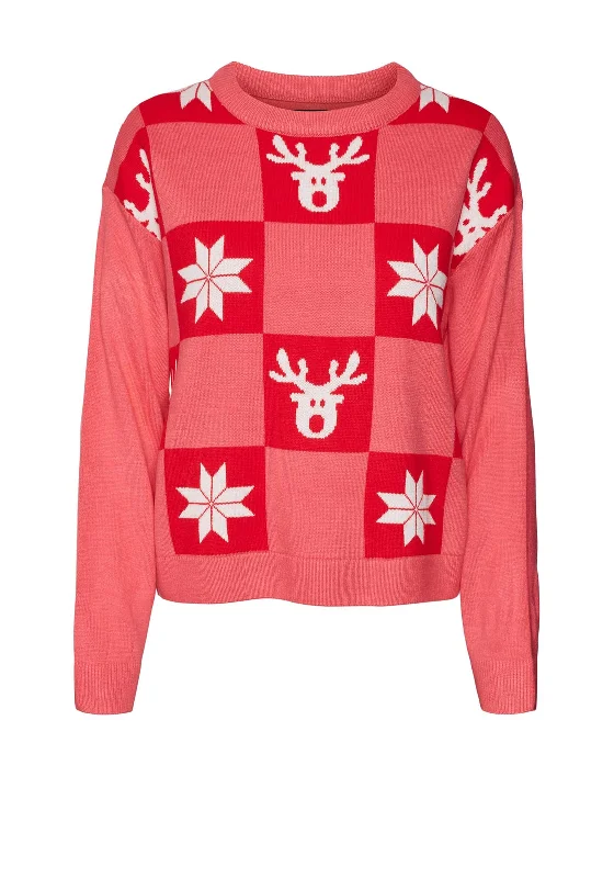Bigger Savings, Better Shopping!Bigger Savings, Better Shopping!Vero Moda Deer & Snowflake Print Christmas Jumper, Hot Pink Bigger Savings, Better Shopping!Bigger Savings, Better Shopping!Vero Moda Deer & Snowflake Print Christmas Jumper, Hot Pink