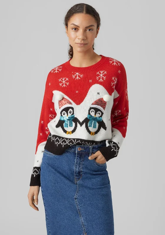 More Discounts, More Joy!More Discounts, More Joy!Vero Moda Sequin Penguin Print Christmas Jumper, Chinese Red More Discounts, More Joy!More Discounts, More Joy!Vero Moda Sequin Penguin Print Christmas Jumper, Chinese Red
