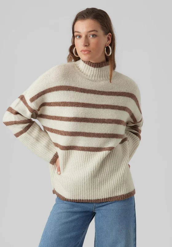 More Discounts, More Joy!More Discounts, More Joy!Vero Moda Wiona Striped Knit Jumper, Birch & Brown More Discounts, More Joy!More Discounts, More Joy!Vero Moda Wiona Striped Knit Jumper, Birch & Brown