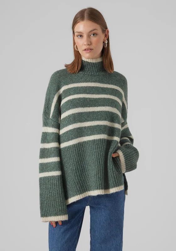 Shop Before It’s Gone!Shop Before It’s Gone!Vero Moda Wiona Striped Knit Jumper, Birch & Dark Forest Shop Before It’s Gone!Shop Before It’s Gone!Vero Moda Wiona Striped Knit Jumper, Birch & Dark Forest