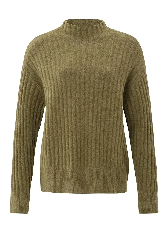 Steals and Deals Await!Steals and Deals Await!YAYA Ribbed Turtleneck Sweater, Gothic Olive Green Steals and Deals Await!Steals and Deals Await!YAYA Ribbed Turtleneck Sweater, Gothic Olive Green