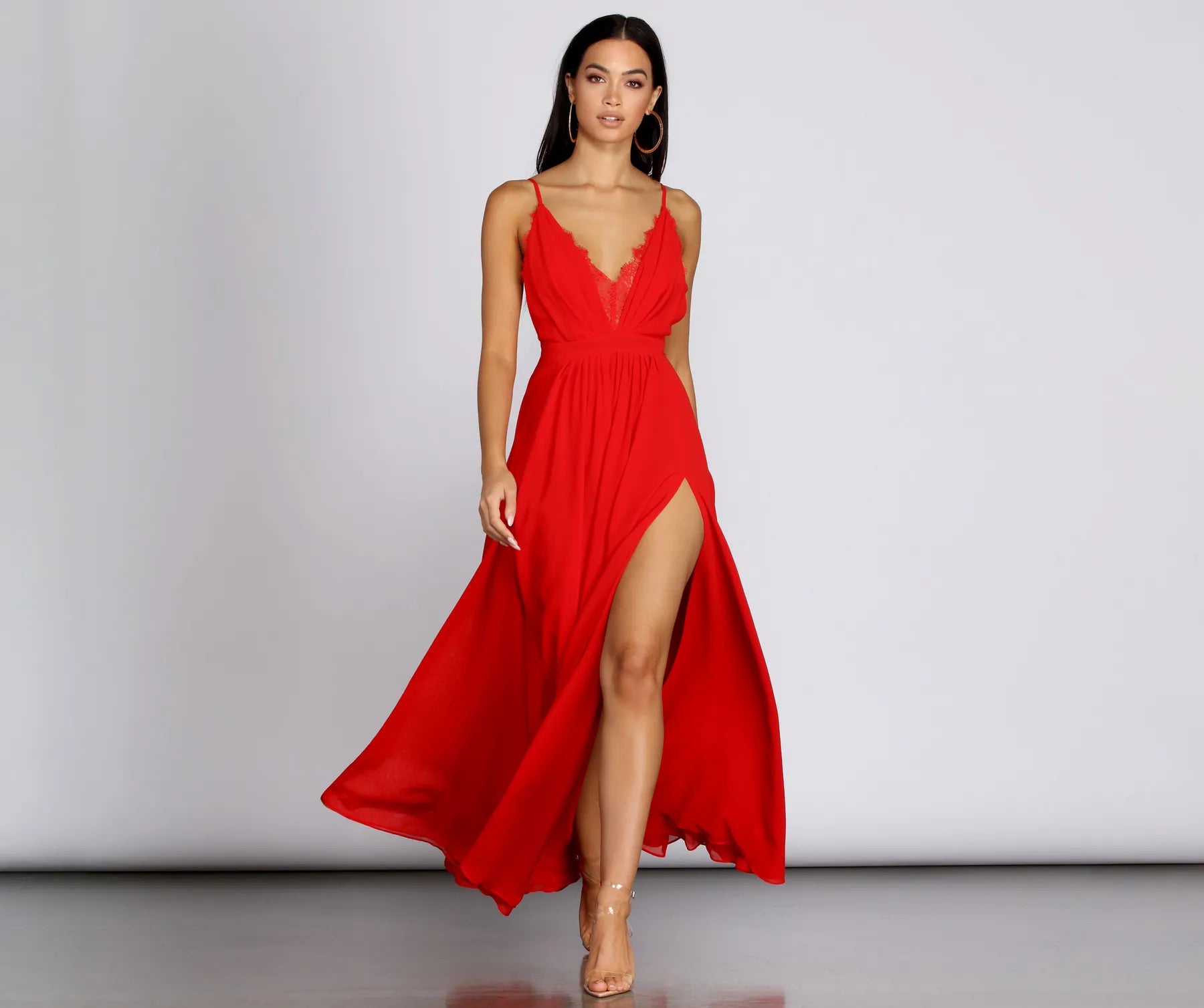 Time to Snag a Bargain!Time to Snag a Bargain!Angelique Formal High Slit Lace Dress Time to Snag a Bargain!Time to Snag a Bargain!Angelique Formal High Slit Lace Dress