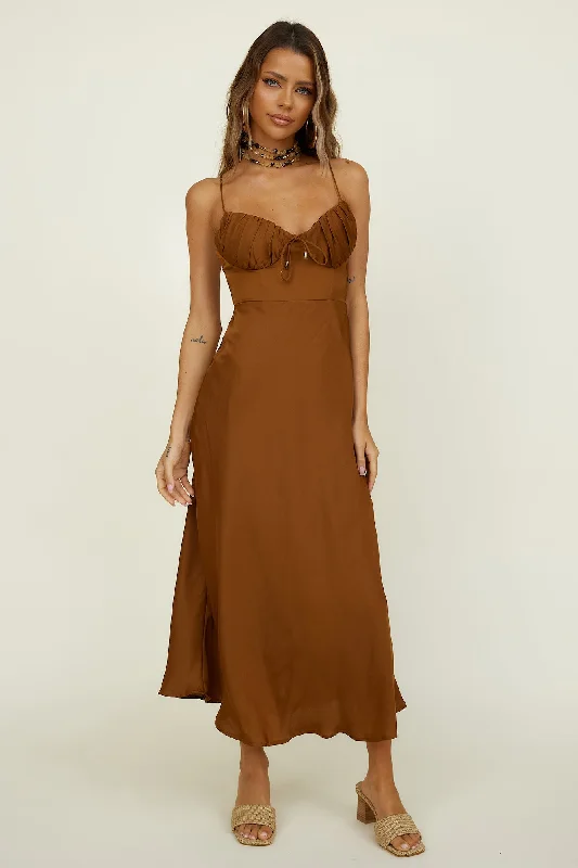 Snag the Best Prices Now!Snag the Best Prices Now!Awakenings Maxi Dress Brown
